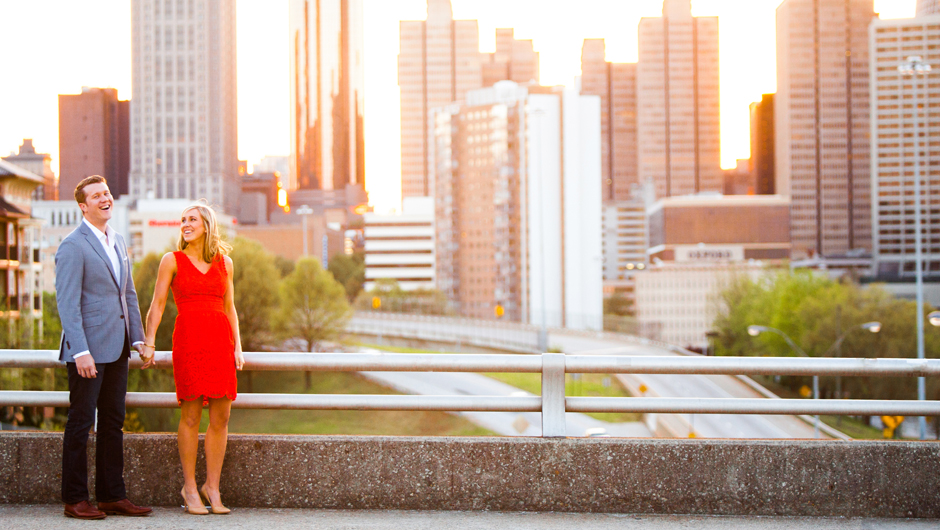 Ashlyn + Peter | Engagement| Freedom Parkway Bridge | Olmsted Linear Park